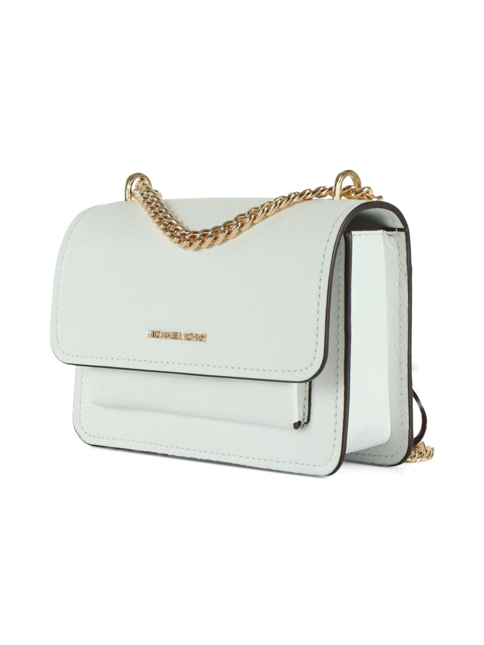 BIANCO | Borsa a tracolla in pelle martellata CLAIRE Small