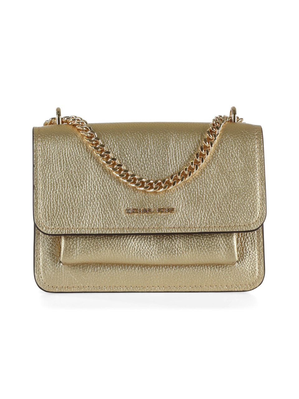 ORO | Borsa a tracolla in pelle laminata CLAIRE Small