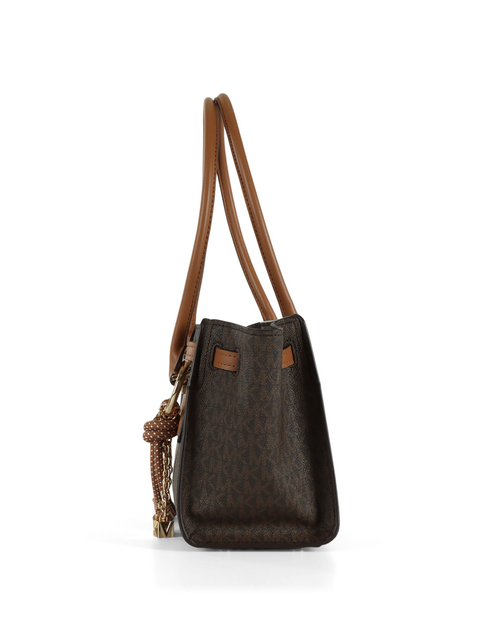 MARRONE | Borsa a spalla HAMILTON MODERNE con stampa logo