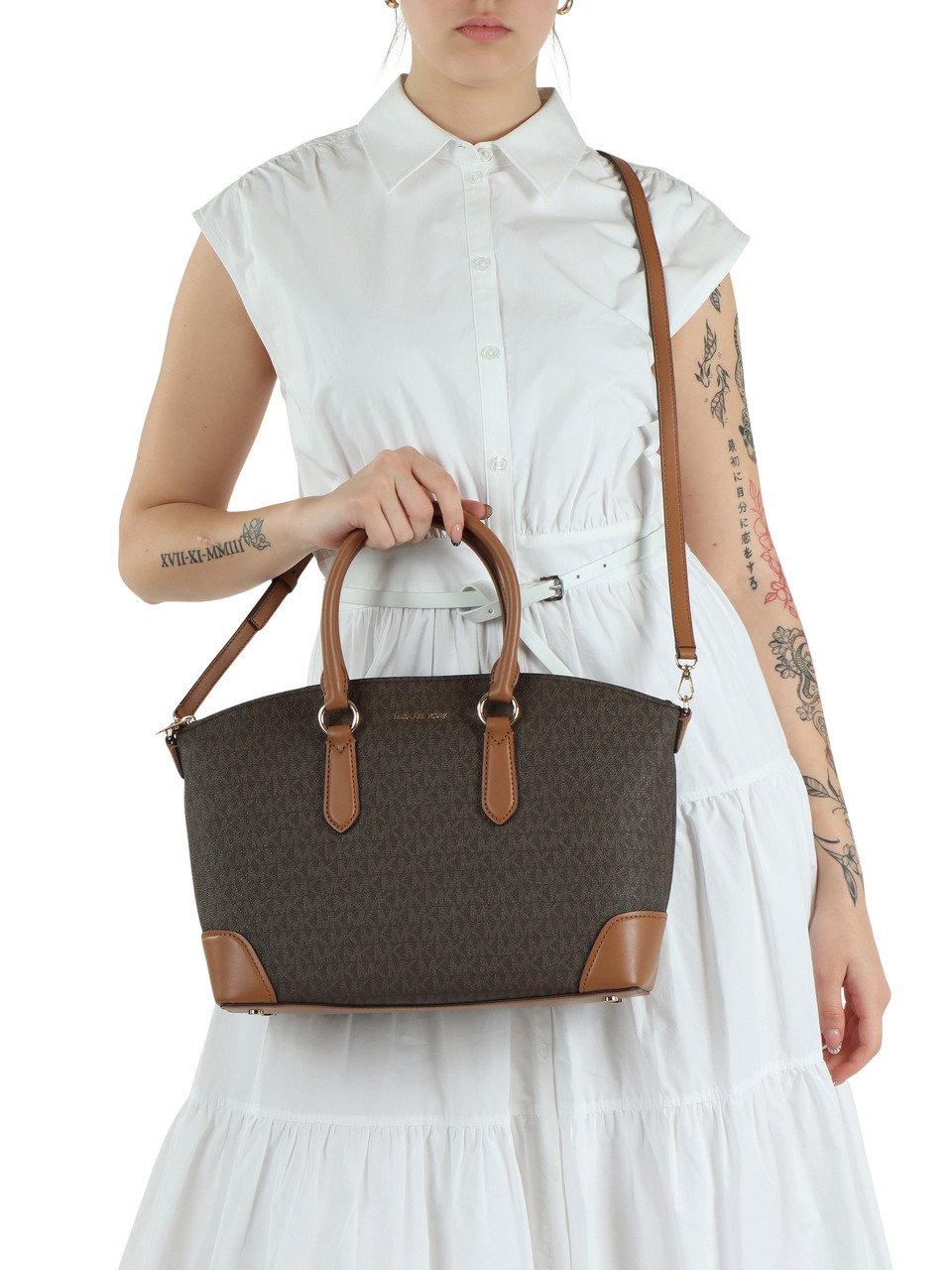 BRAUN | Handtasche mit MURPHY-Logo-Print Large