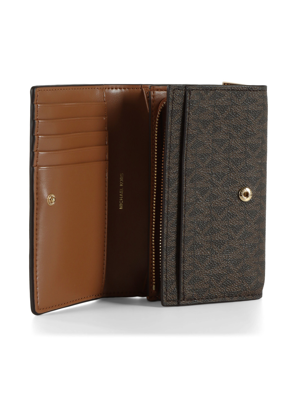 MARRONE | Portafoglio stampa logo JET SET