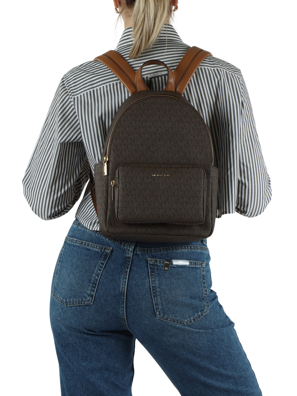 BRAUN | TANNER Medium Rucksack mit Logoprint
