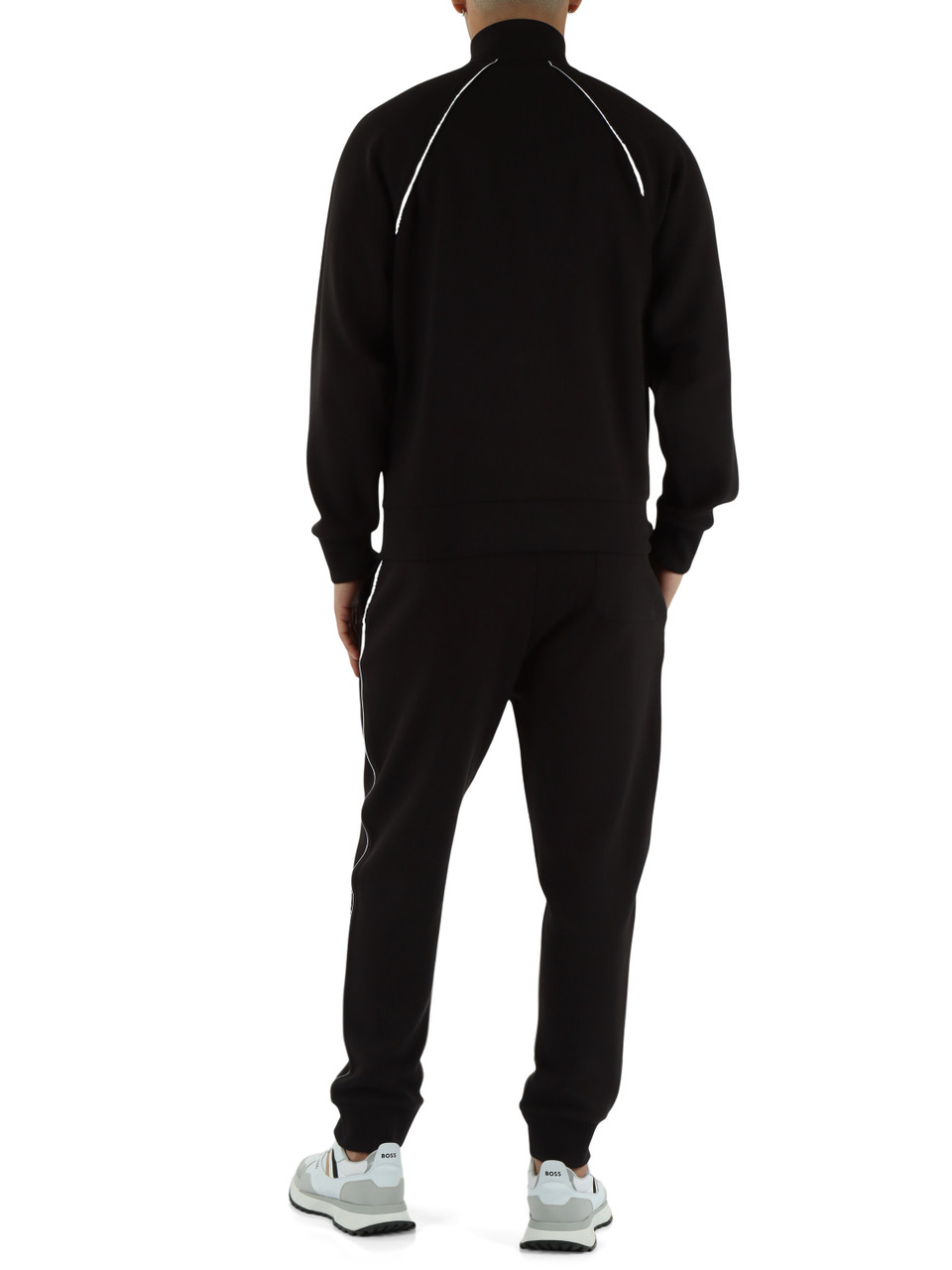 NERO | Tuta sportiva composta da felpa con zip e pantalone