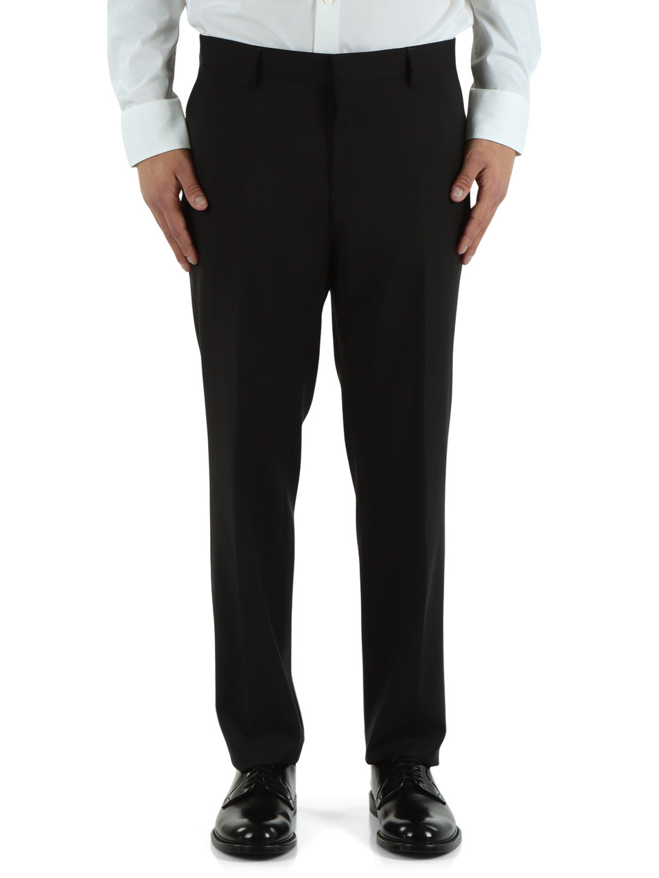 NERO | Pantalone slim fit in lana vergine Natural Bi-Streth