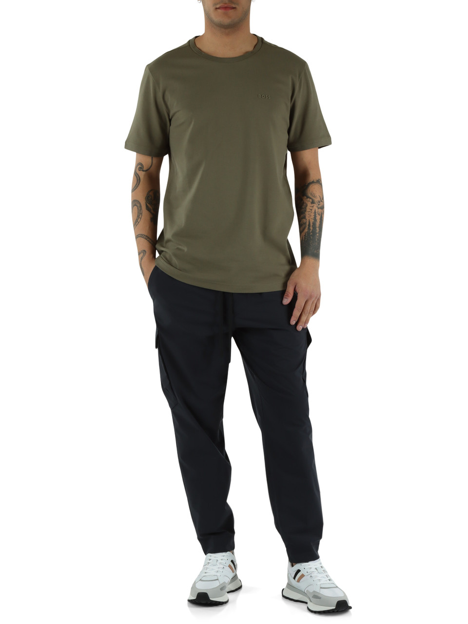 BLU SCURO | Pantalone T URBANEX-CARGO LIGHT in tessuto stretch