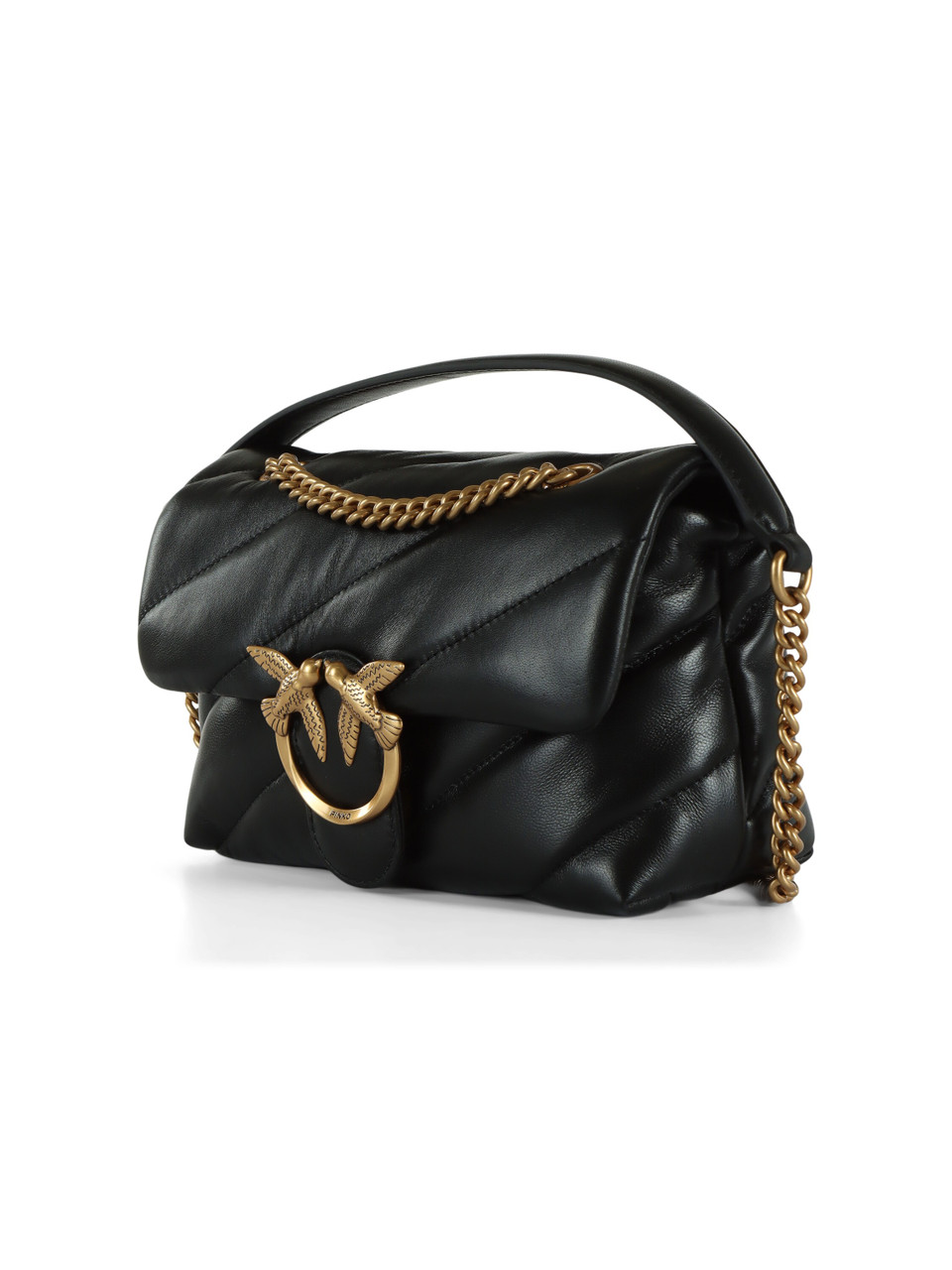NERO | Borsa a tracolla in pelle trapuntata LOVE MINI PUFF CL.