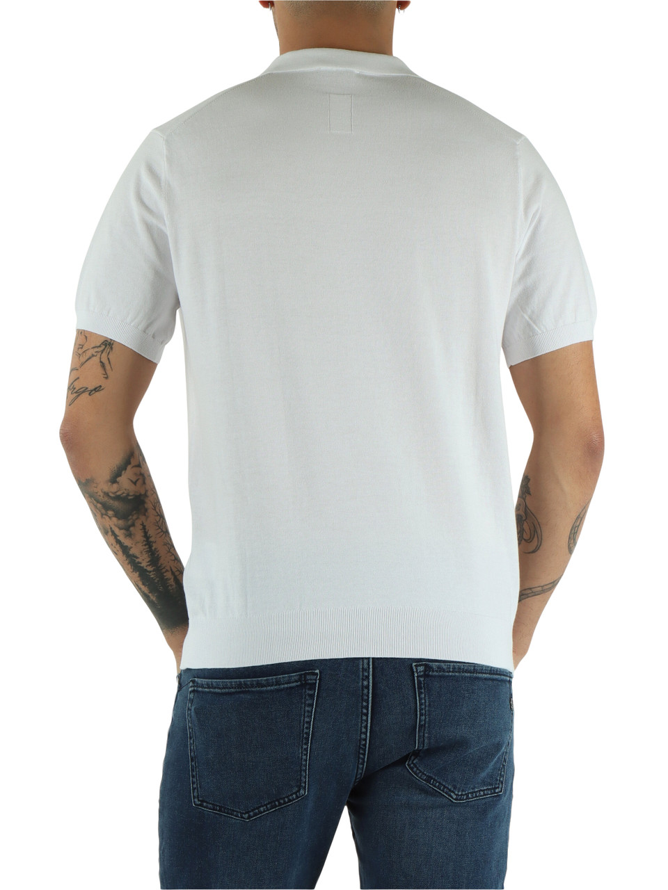BIANCO | Polo derby in maglina Fresh Cotton