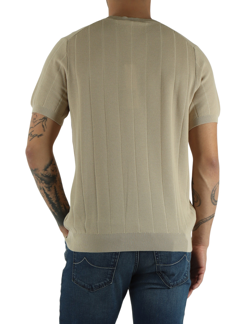 BEIGE | Maglia girocollo a manica corta Fresh Cotton