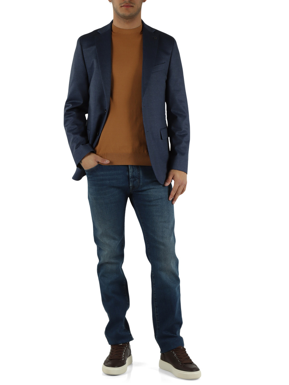 CAMMELLO | Maglia girocollo in cotone ultrafine