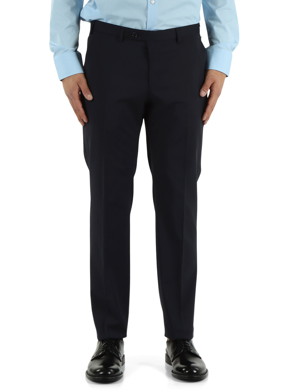 BLU SCURO | MOVE: Pantalone extra slim in misto lana vergine NOAH