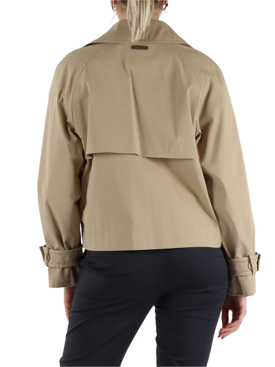 CAMMELLO | Trench corto in misto cotone