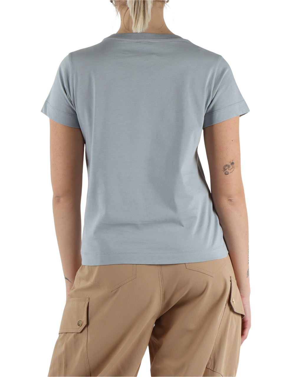 CELESTE | T-shirt in cotone BASICO con scritta logo