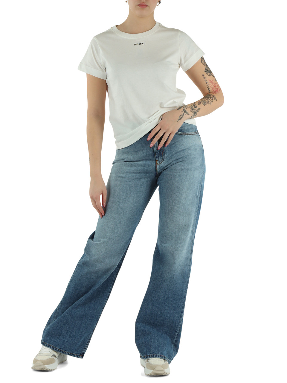 OFF WHITE | T-shirt in cotone BASICO con scritta logo