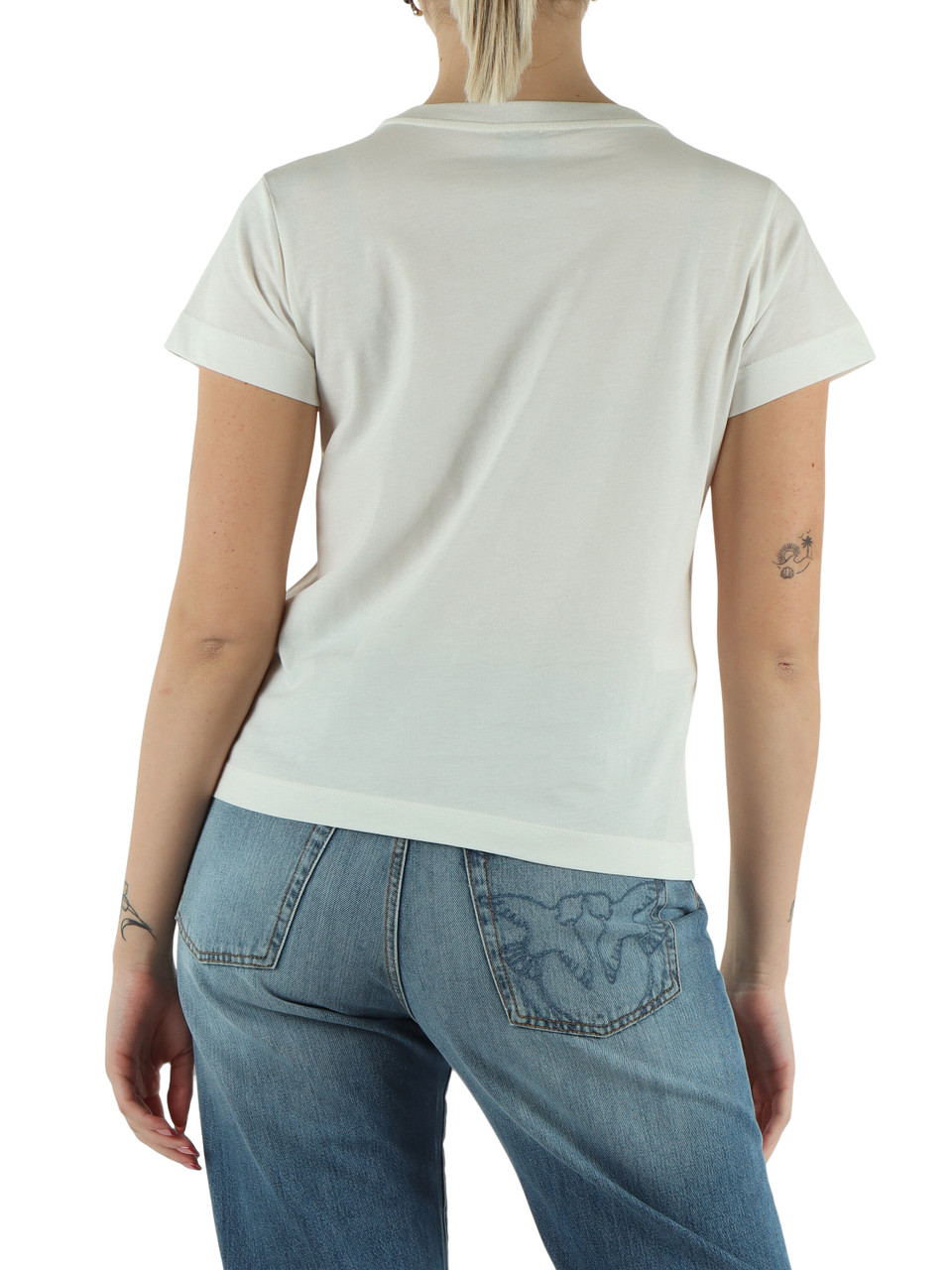 OFF WHITE | T-shirt in cotone BASICO con scritta logo