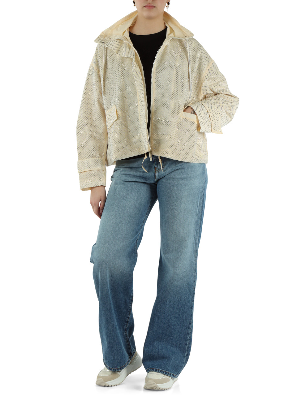 CREMA | Blouson BABETTE con mini borchie effetto strass