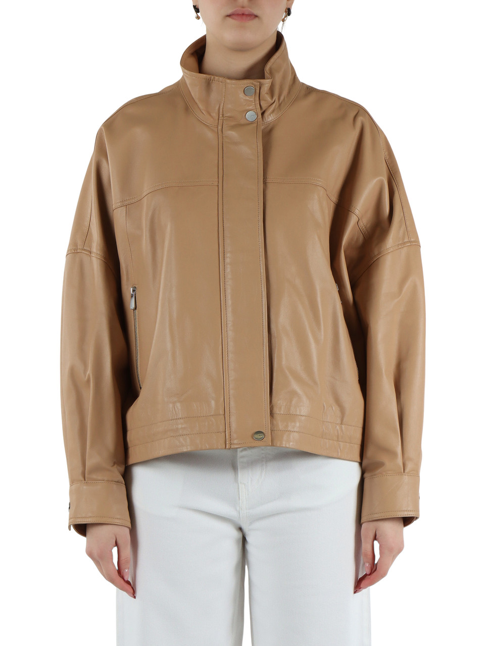 CAMMELLO | Giacca oversize in pelle BAILEE