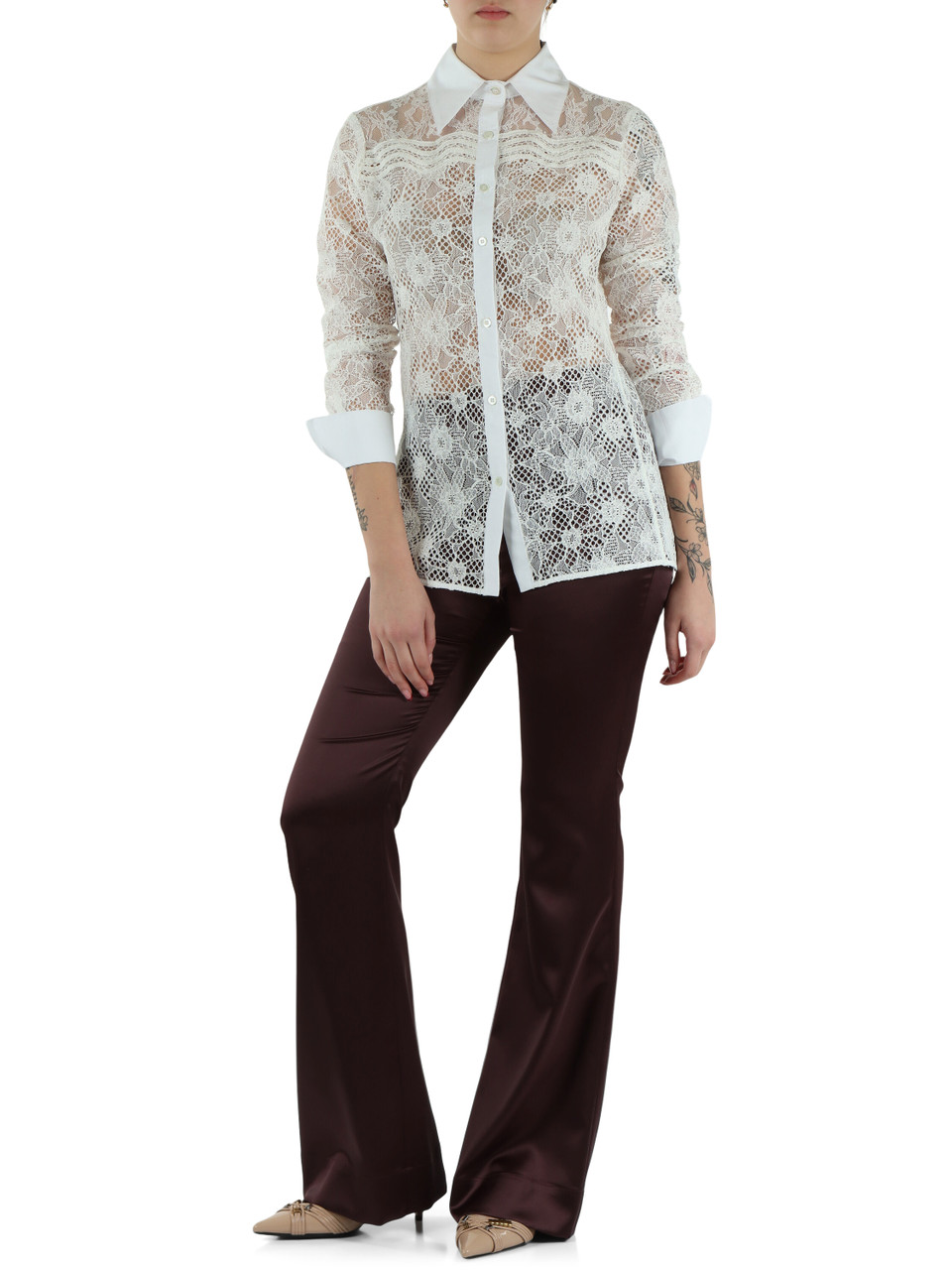 VINACCIA | Pantalone in satin PINOLO