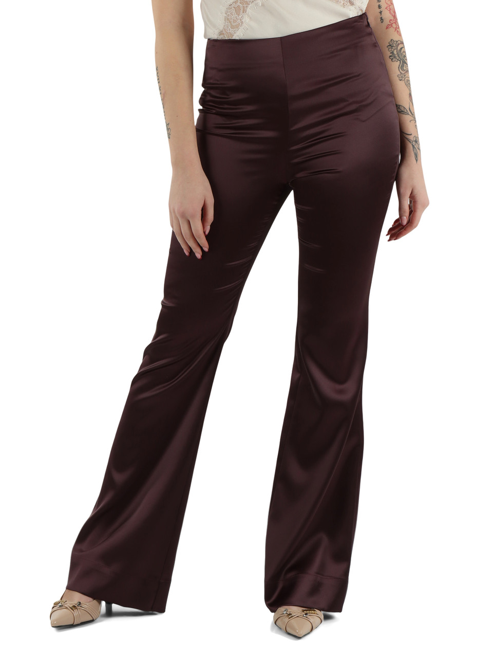 VINACCIA | Pantalone in satin PINOLO