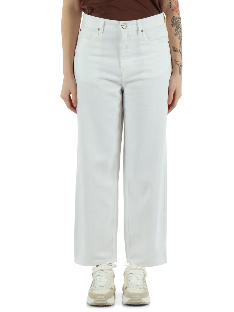 BIANCO | Pantaloni jeans leggero ESTELLE Egg