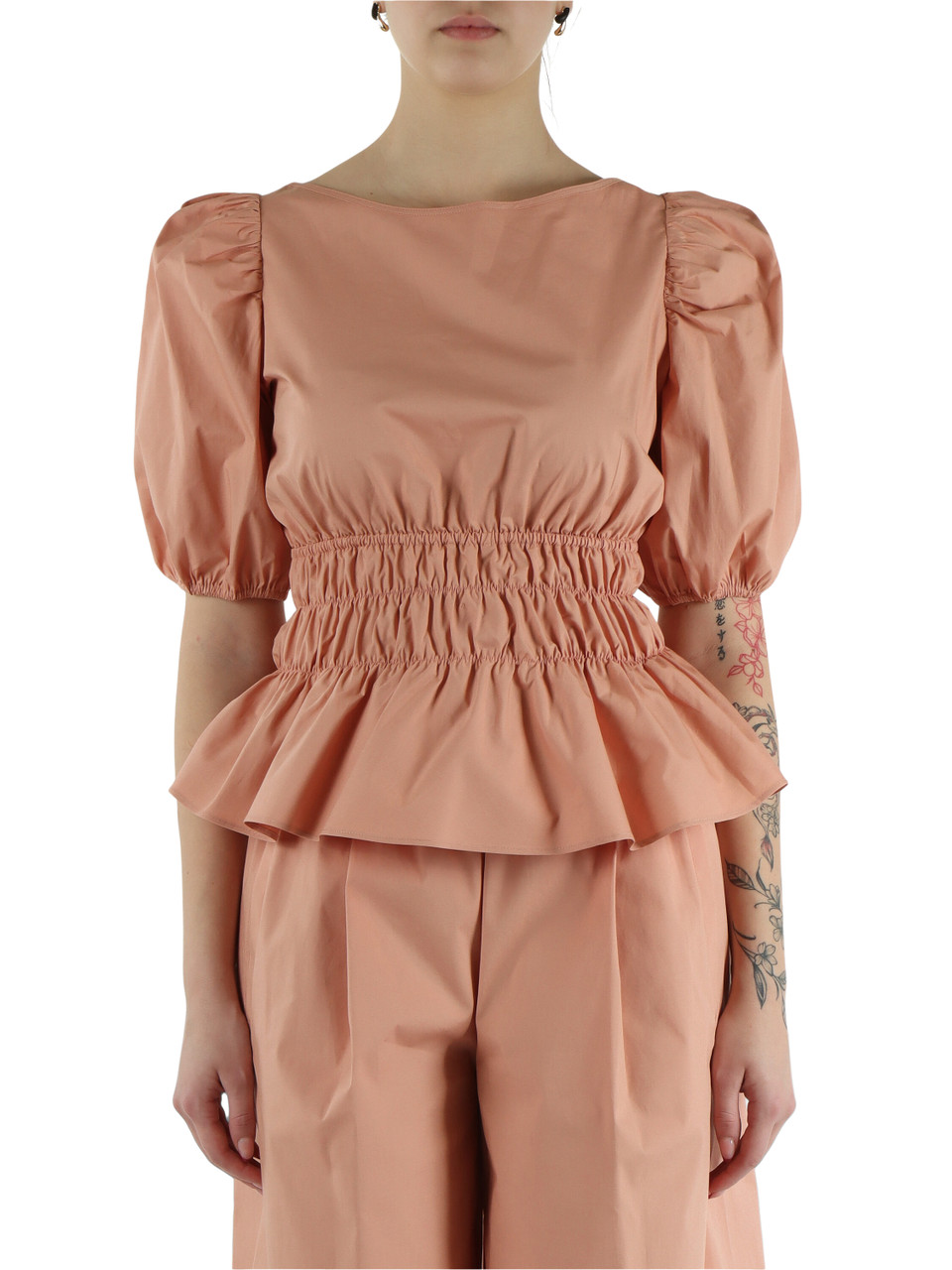 SALMONE | Top in popeline JOANDRA