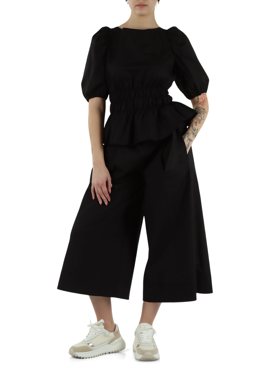 NERO | Top in popeline JOANDRA