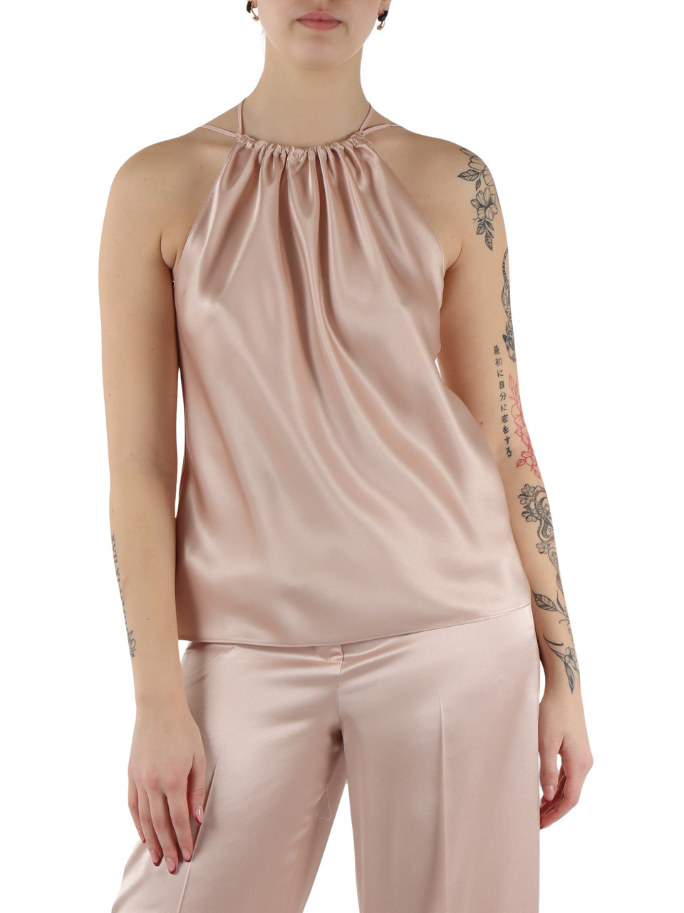 ROSA CHIARO | Top in satin CAROTA