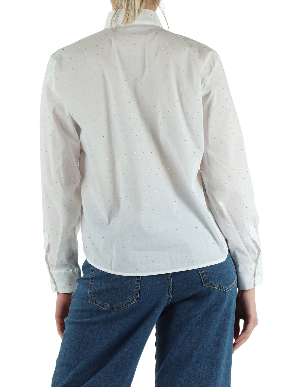 BIANCO | Camicia con strass MULTI1