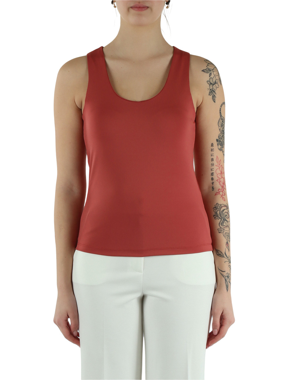 Koralle | Top LINDE aus Interlock-Jersey