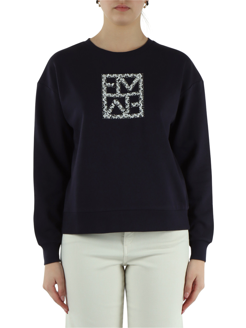 NERO | Felpa in misto cotone garzato ARMONY