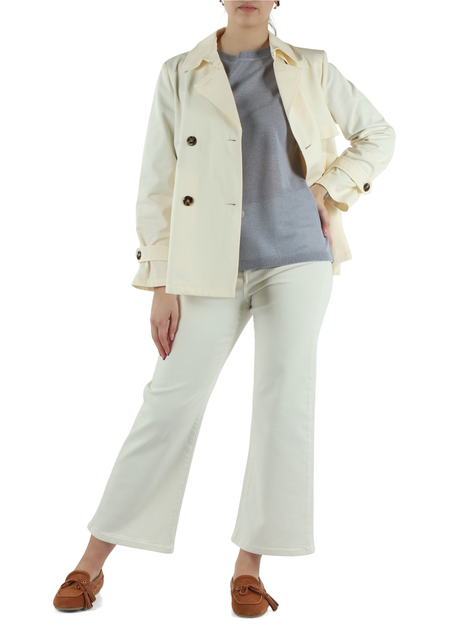 PANNA | Trench corto in misto cotone PELOTA