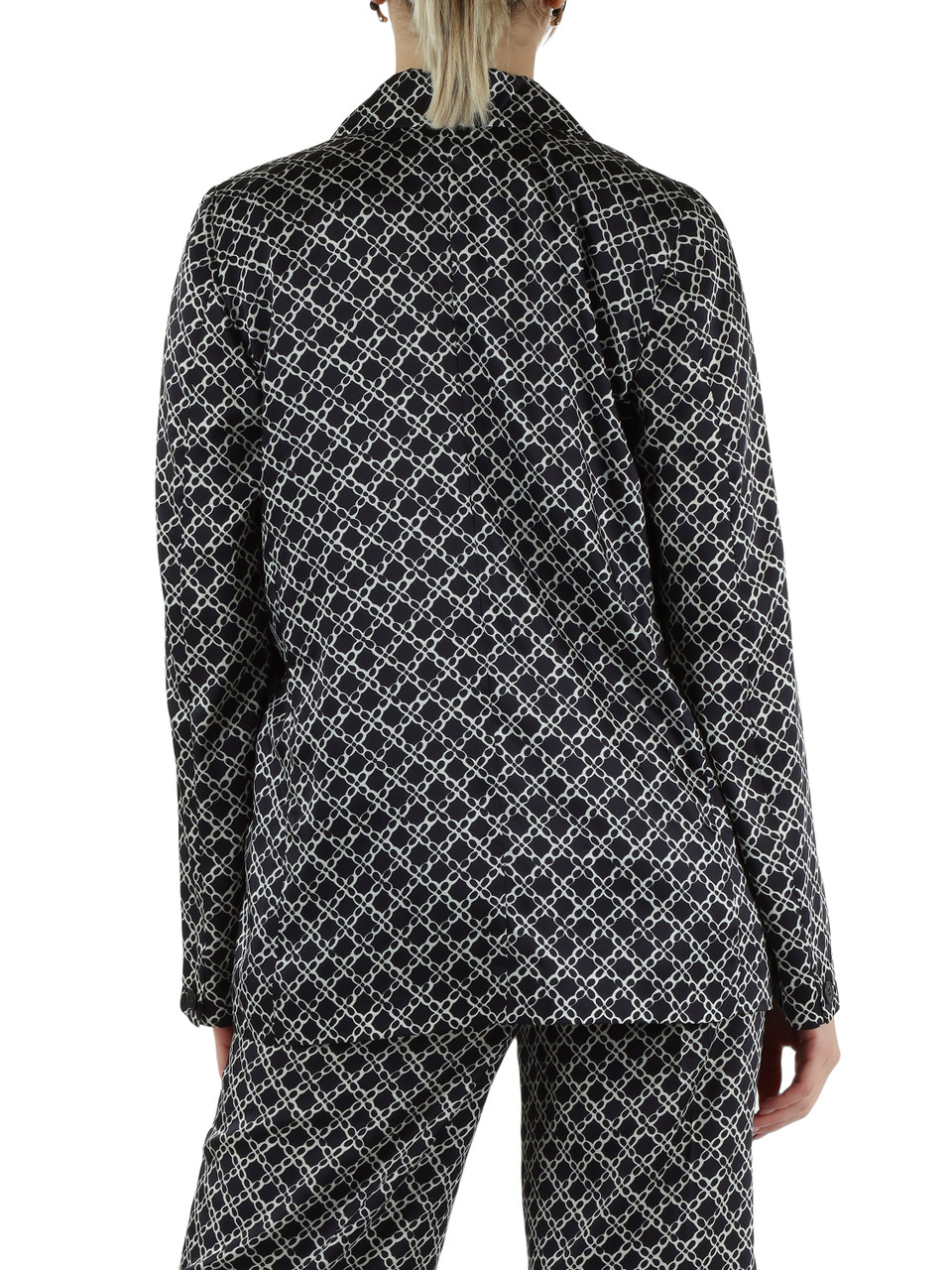 BLU SCURO | Giacca stampata FULMINE