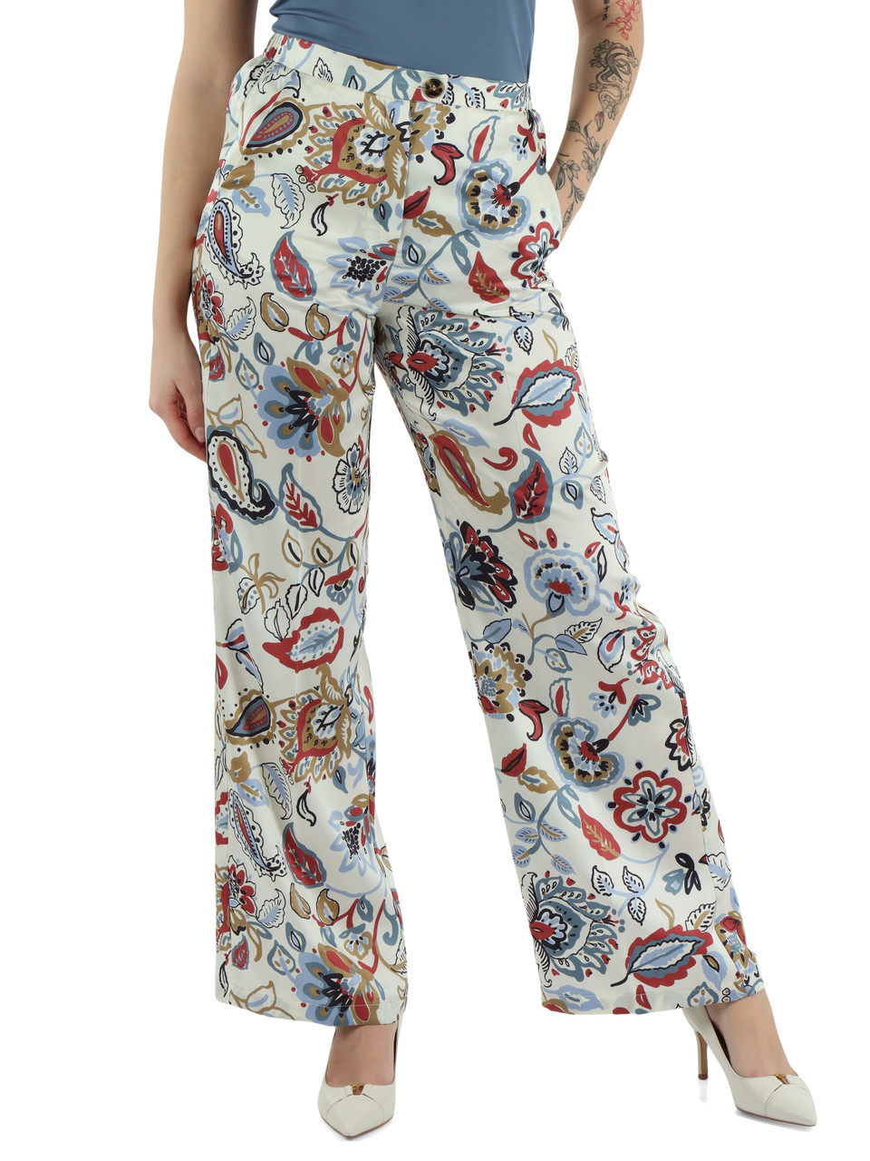 OFF WHITE | Pantalone gamba larga BAOBAB