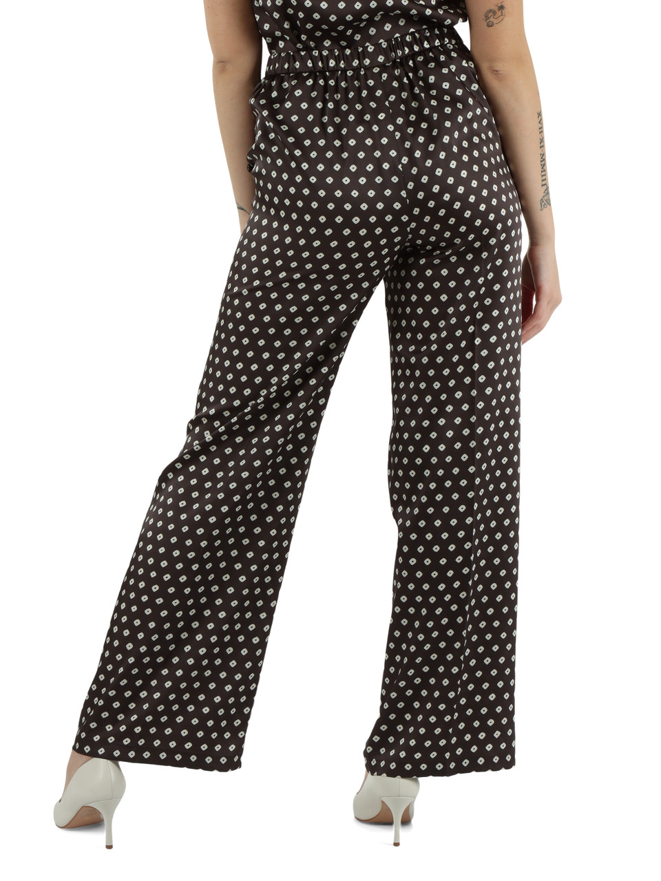 MARRONE | Pantalone gamba larga BAOBAB