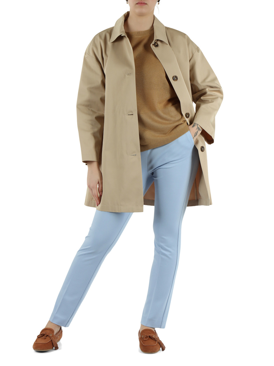 AZZURRO | Pantalone punto Milano CHINOS