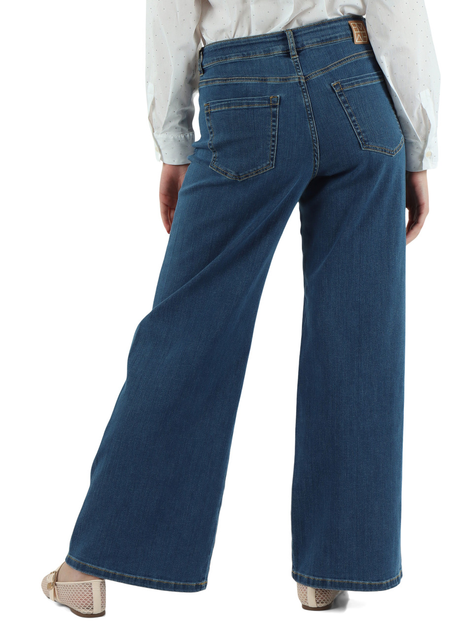 BLU | Pantalone jeans cinque tasche DISCO gamba larga