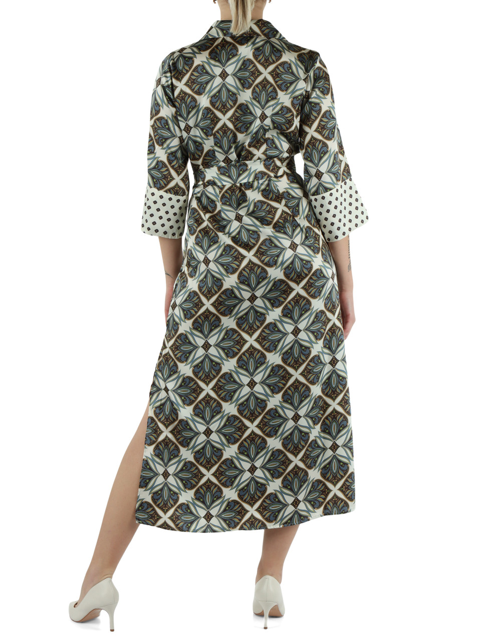 SAHNE | Midi-Kleid mit FOLGORE-Print