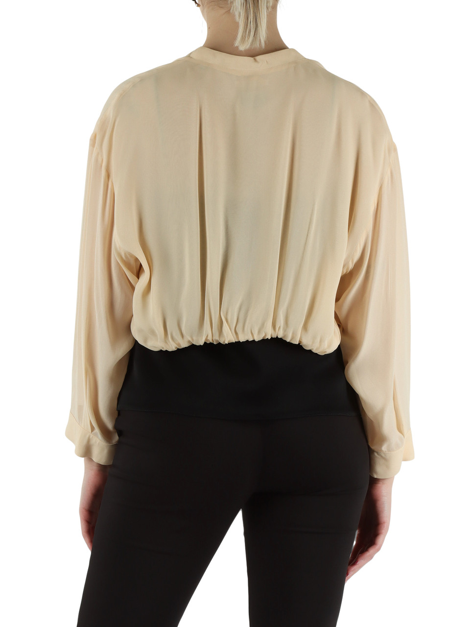 NACKT | Schultertuch aus Viskose-Georgette EMBLEMA1