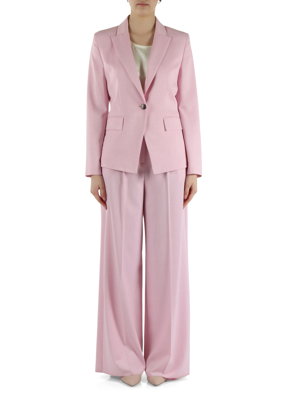 ROSA | Tailleur pantalone in misto viscosa lamé SLOGAN