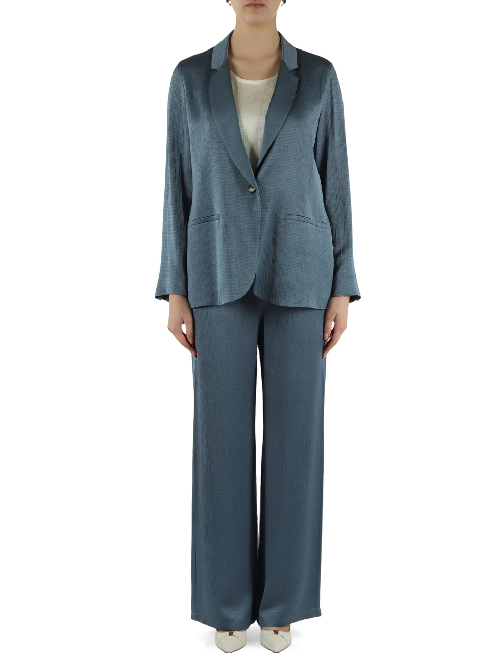 CARTA DA ZUCCHERO | Tailleur pantalone in misto viscosa ROBINIA