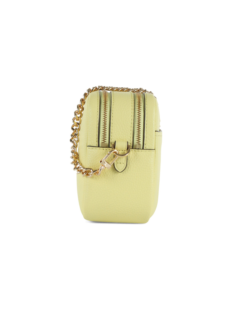 GIALLO CHIARO | Camera bag in pelle martellata BRYANT Medium