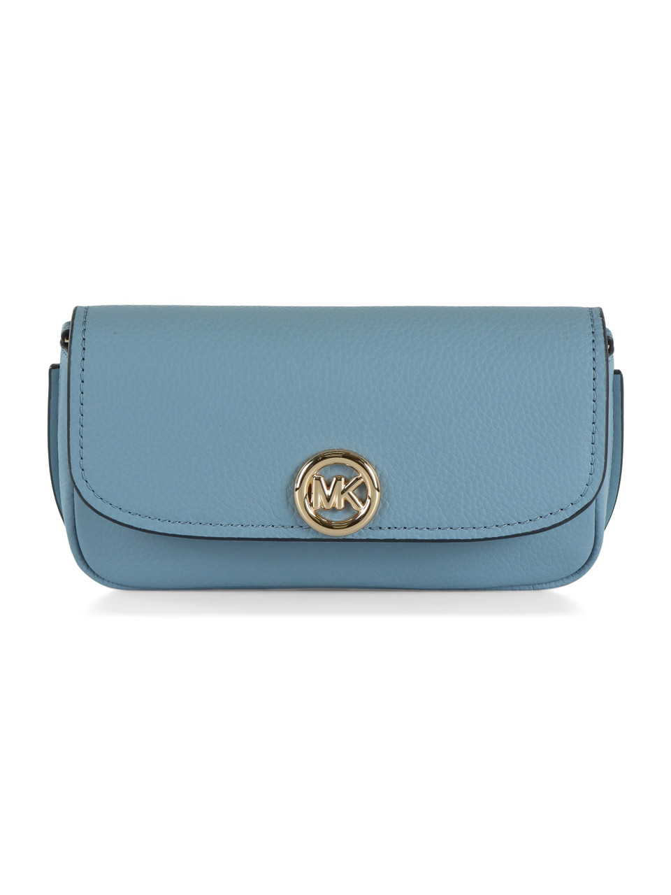 AZURBLAU | NOLITA Small Umhängetasche aus genarbtem Leder