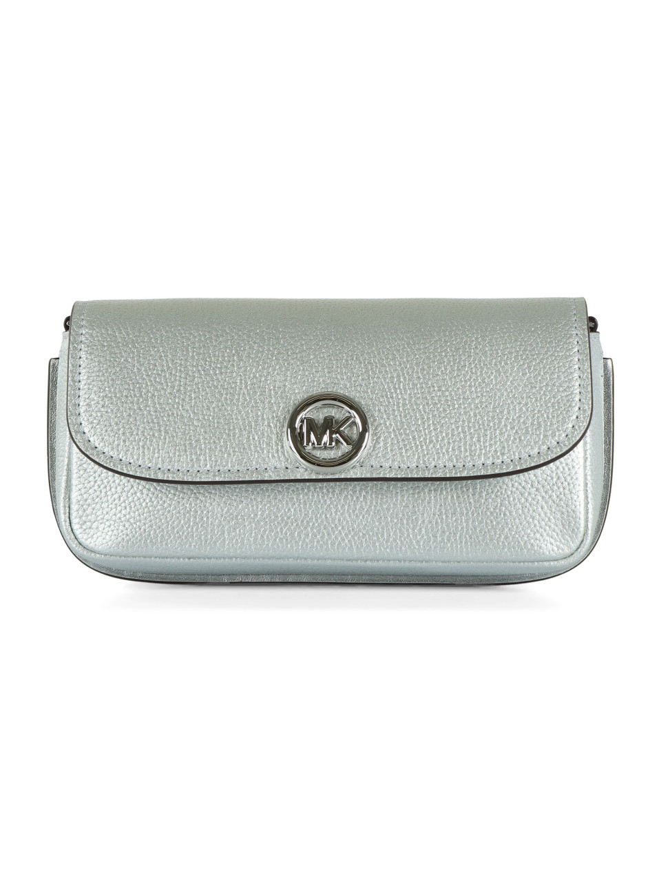 ARGENTO | Borsa a tracolla in pelle laminata NOLITA Small