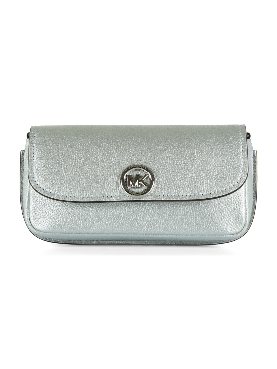 ARGENTO | Borsa a tracolla in pelle laminata NOLITA Small