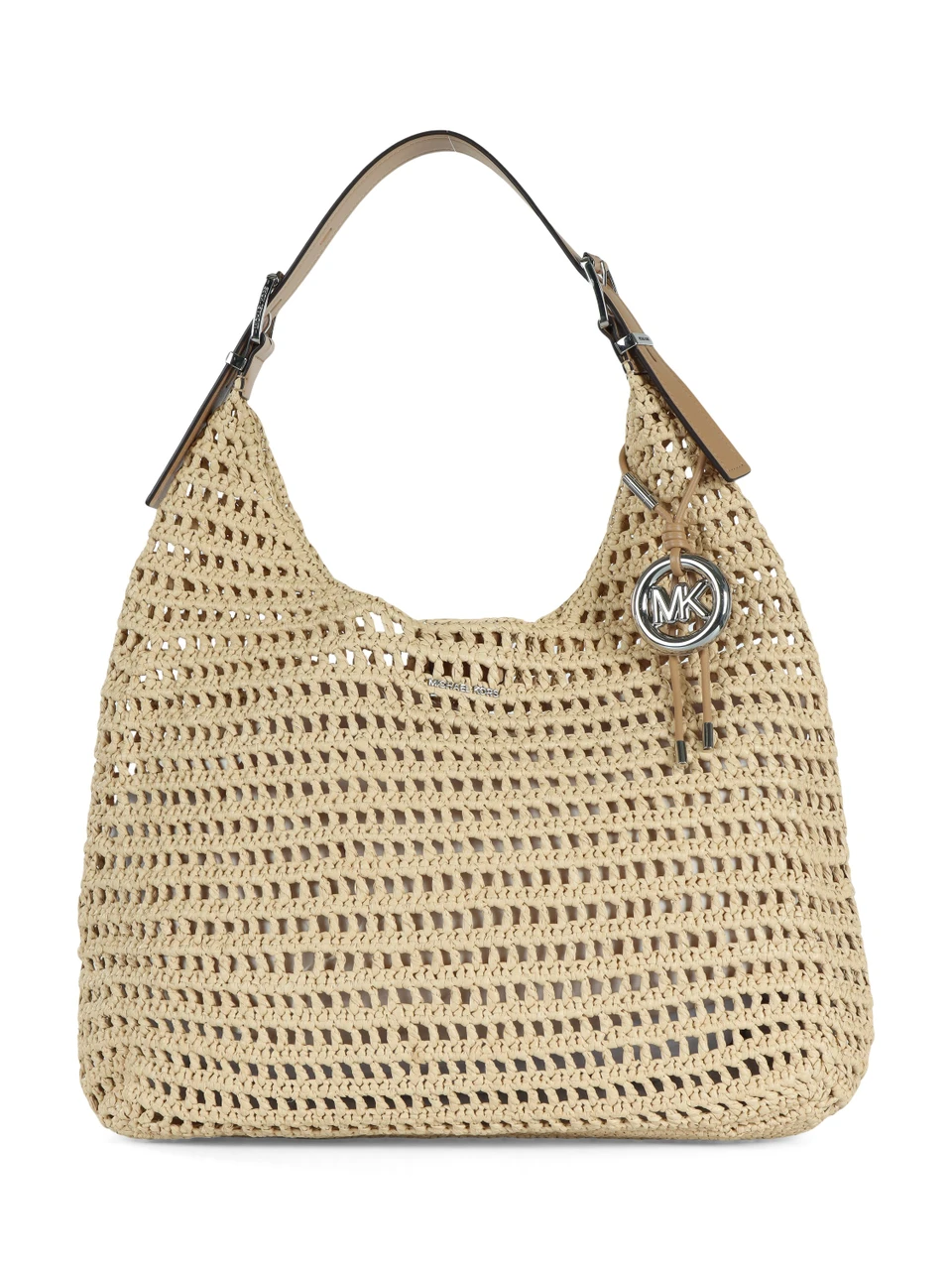 BEIGE | Borsa a spalla in paglia NOLITA Large