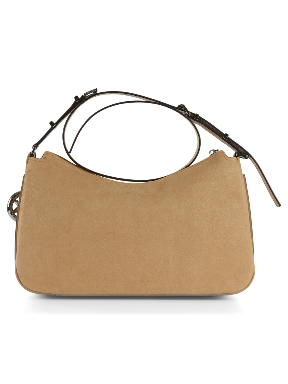 BEIGE | NOLITA Medium Schultertasche aus Nubukleder