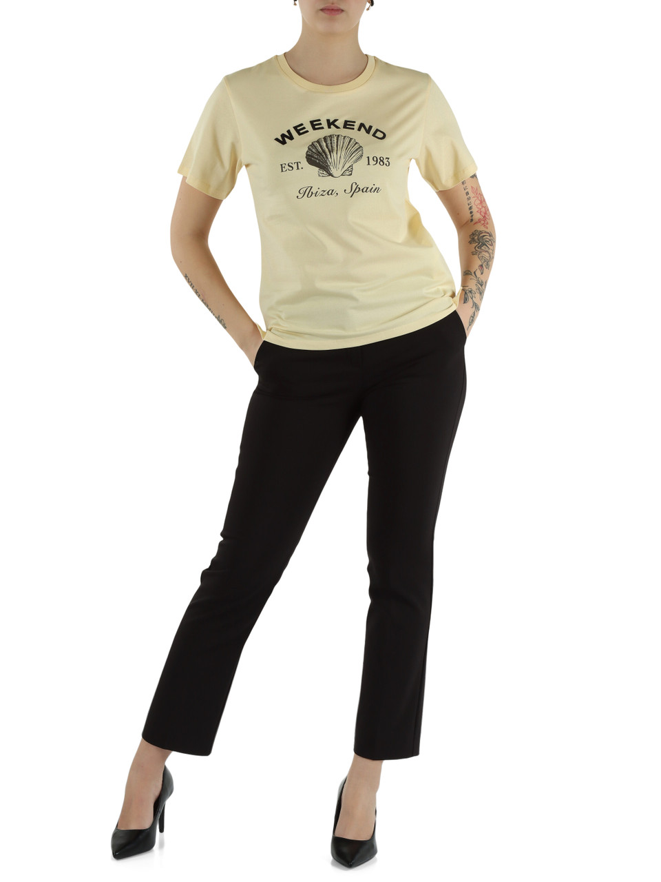 GIALLO | T-shirt in cotone BORA