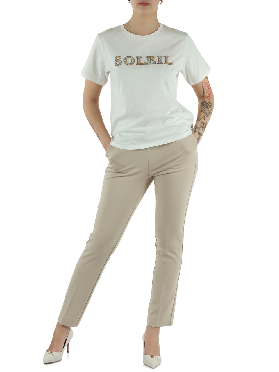 BIANCO | T-shirt in cotone BORA