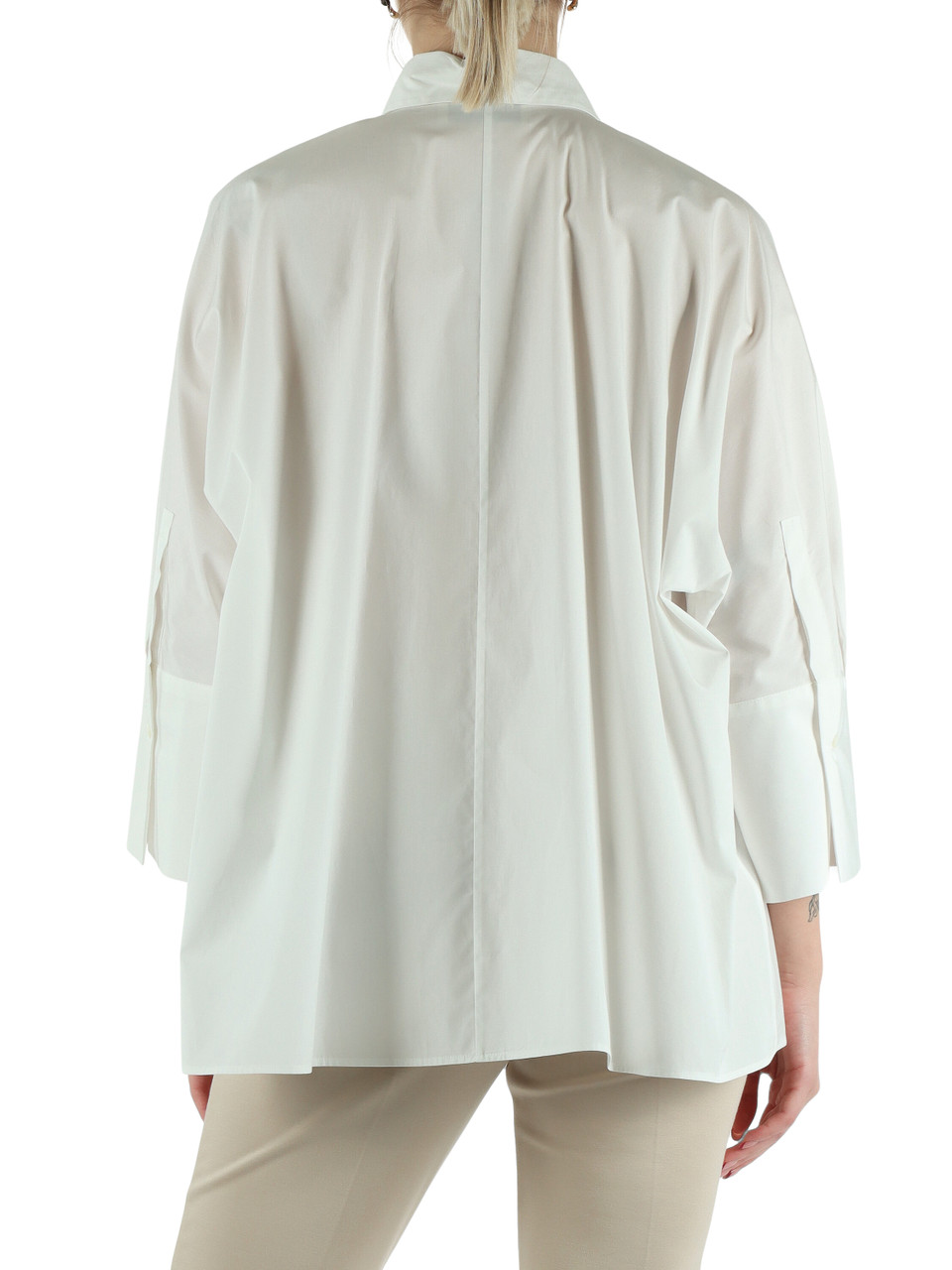 BIANCO | Camicia oversize in popeline HUDSON