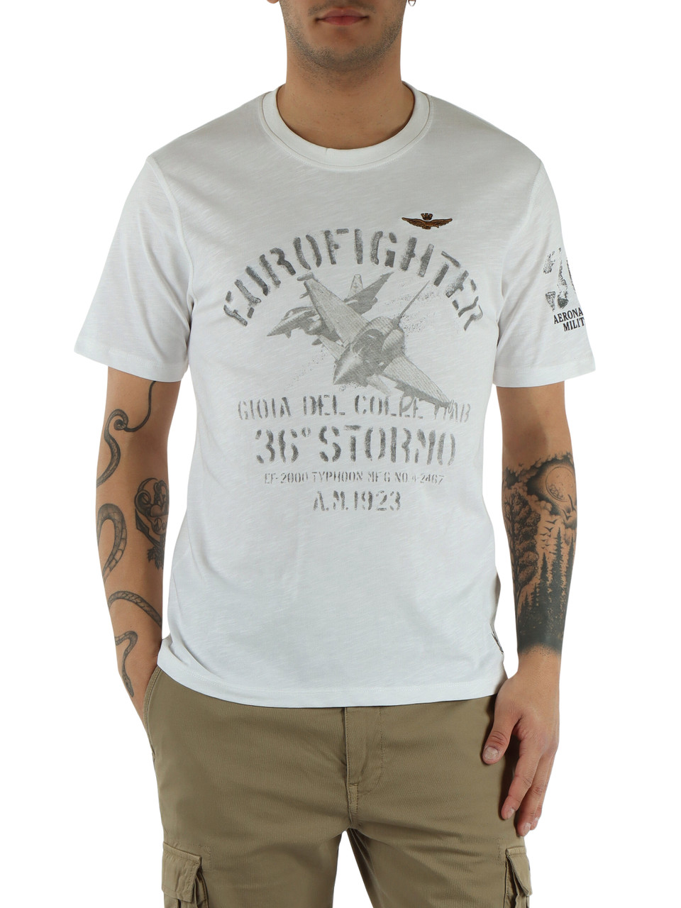BIANCO | T-shirt in cotone fiammato regular fit