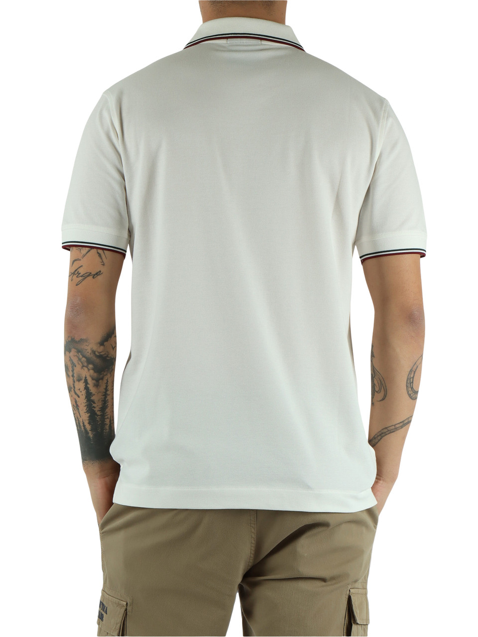 BIANCO | Polo derby regular fit in cotone